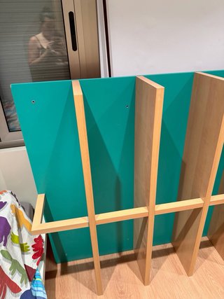 Estantería Habitación Madera y Teal
