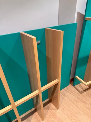 Estantería Habitación Madera y Teal