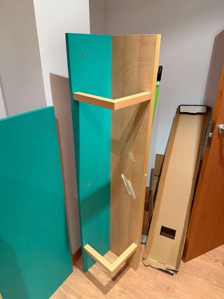 Estantería Habitación Madera y Teal
