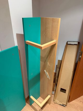 Estantería Habitación Madera y Teal