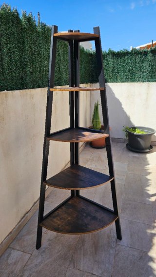 Conjunto estanteria y mesa consola