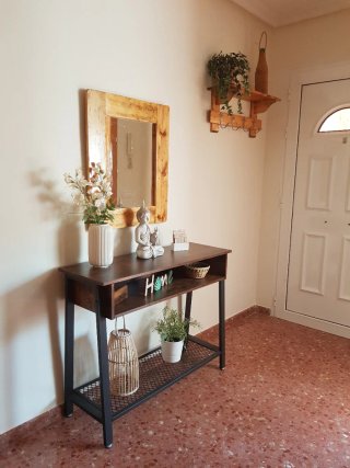 Conjunto estanteria y mesa consola