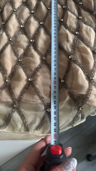 Vestido fiesta Bdba Beige Talla M