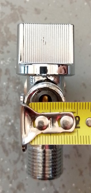 Llave escuadra doble  1/2-3/4-3/8 lavadora