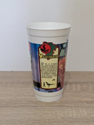Vaso Jurassic Park McDonald's 1993 Velociraptor