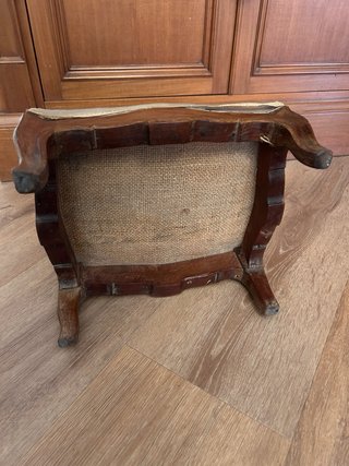 Poggia piedi in legno fine 800 antiquariato