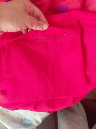 Traje Gitana Rojo Lunares Morados Talla Única