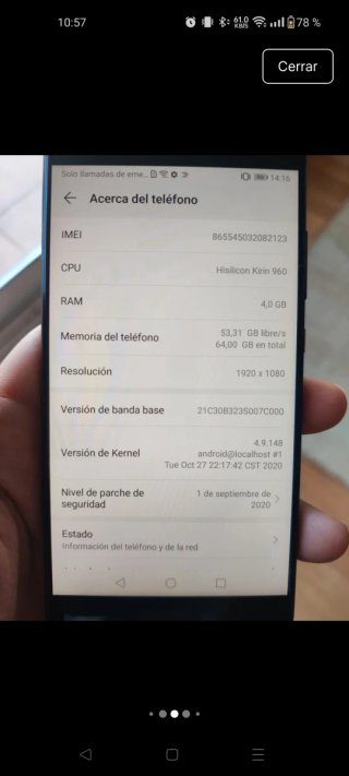Huawei P10 Negro
