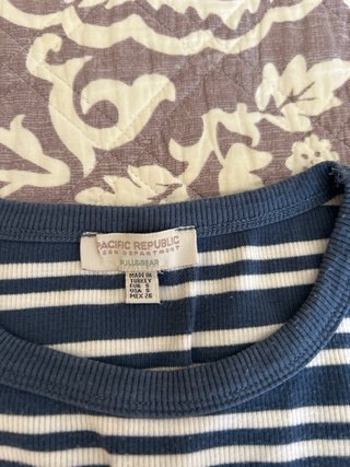 Top de rayas Abercrombie & Fitch azul y blanco Tal