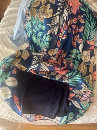Vestido de verano floral azul