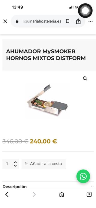 MYSMOKER Ahumador para MyChef - Nuevo