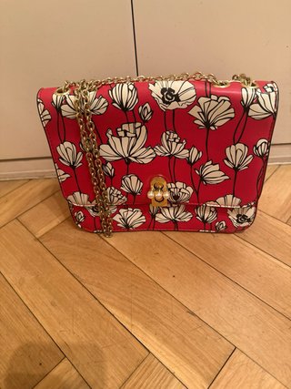 Bolso Catherine Malandrino Rojo Flores