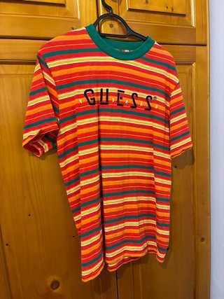 Camisa Guess x J Balvin Rayas Multicolor