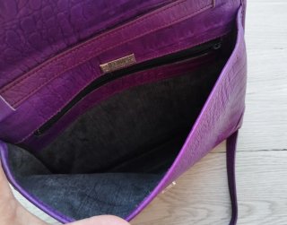 Borsa Fendi Pelle Viola Originale Italy bag vintag