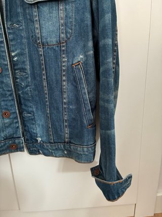 Cazadora vaquera Mango desgastada