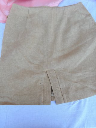 Minigonna Les Copains beige vintage