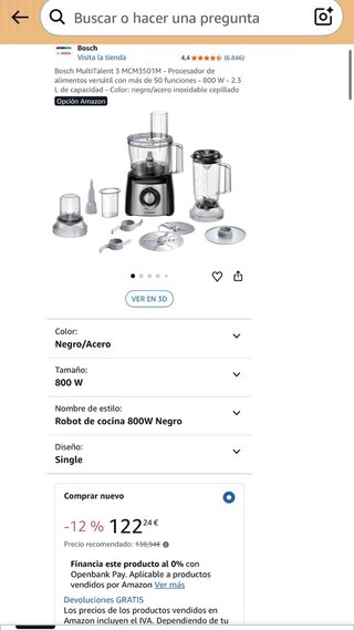 Licuadora Bosch con accesorios