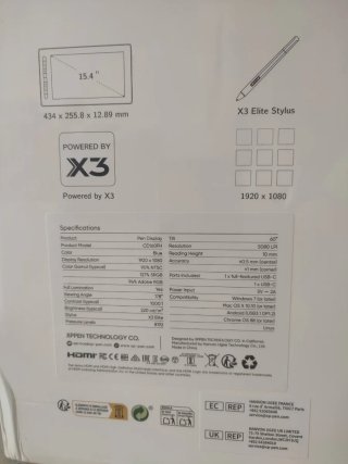 Tableta Gráfica de dibujo XP-PEN Artist 16