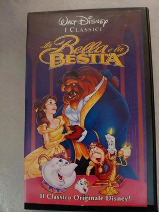 Lotto di CASSETTE VHS originali, cartoni Disney
