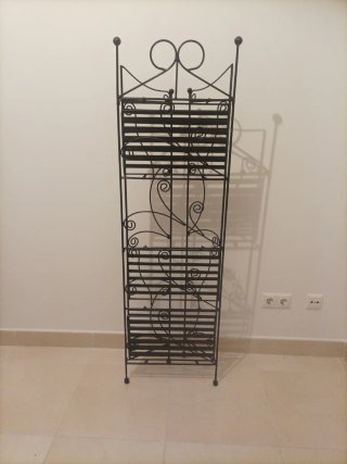 Preciosa Estantería Hierro Forjado Negra