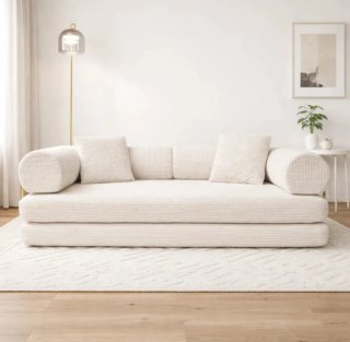 Sofá cama modular.