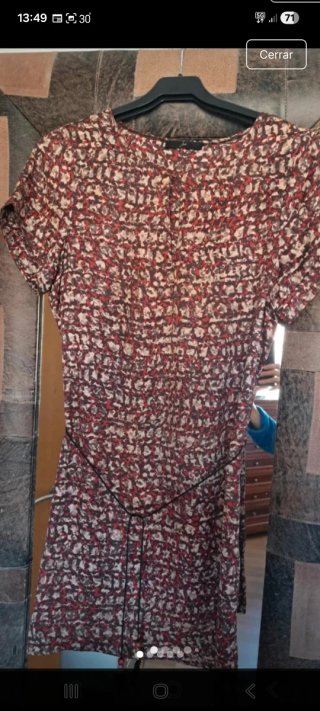 Vestido/camisola estampado rojo y blanco