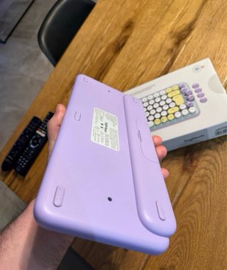 Teclado Mecánico Logitech Pop Keys Morado/Amarillo