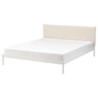 Estructura de cama IKEA KLEPPSTAD Beige/Blanco