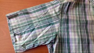 Camisa Easy Wear cuadros manga corta(Nueva)
