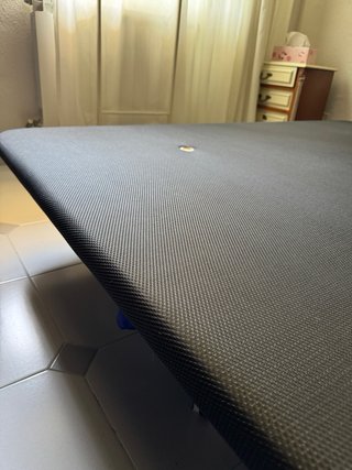 Base Cama 150x190 Tapizada 6 Patas