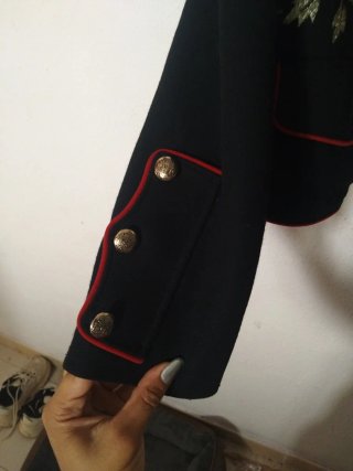 Chaqueta Zara Militar Bordada