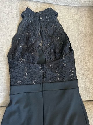 Vestido de fiesta negro largo