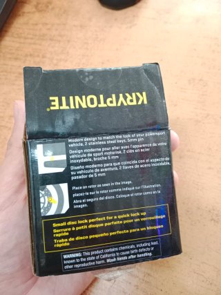 CANDADO SEGURIDAD DE DISCO KRYPTONITE 5MM