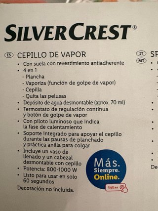 Plancha de vapor SilverCrest rosa
