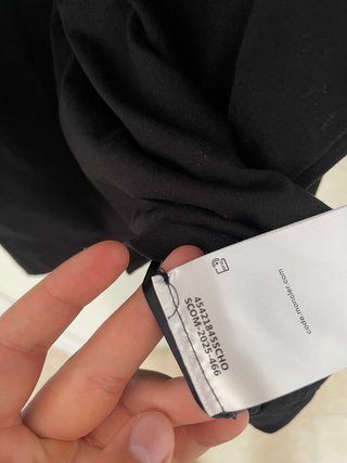 Camiseta Moncler Negra Logo Bolsillo