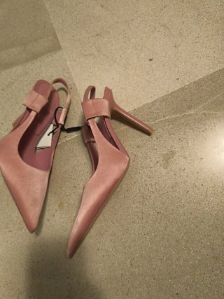 Zapatos Zara destalonados rosa