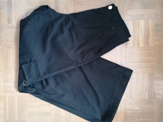 Pantalones cargo negros anchos