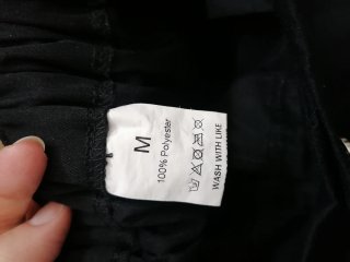Pantalones cargo negros anchos