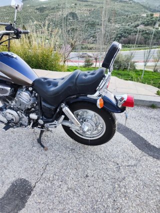 Yamaha XV1100 Virago - Azul/Dorado