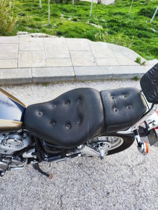Yamaha XV1100 Virago - Azul/Dorado