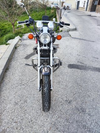 Yamaha XV1100 Virago - Azul/Dorado