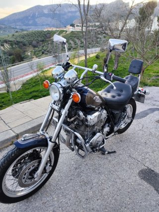 Yamaha XV1100 Virago - Azul/Dorado
