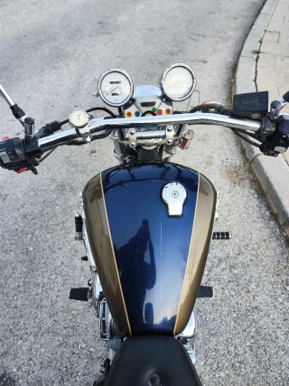 Yamaha XV1100 Virago - Azul/Dorado