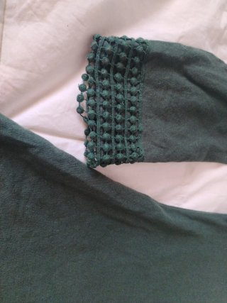 Vestido verde botella vintage corto