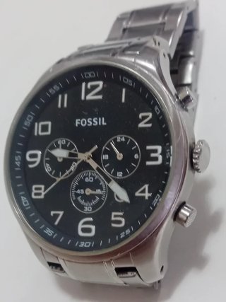 Orologio Fossil Cronografo Uomo Acciaio Nero