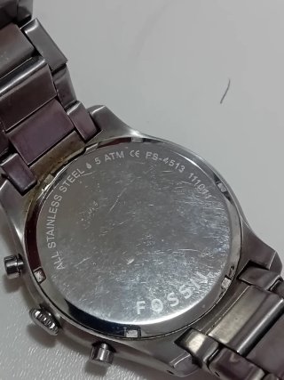 Orologio Fossil Cronografo Uomo Acciaio Nero