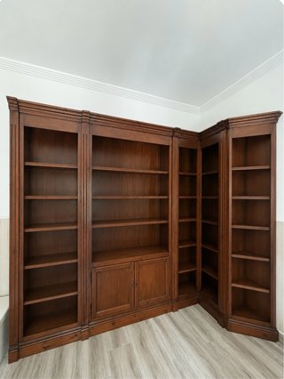 Estantería esquinera madera pino
