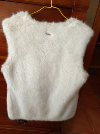 Chaleco pelo beige talla única