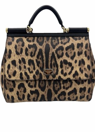 Bolso Sicily de Cuero Leopard