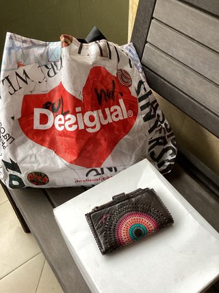 Cartera Desigual Marrón Chocolate Nueva